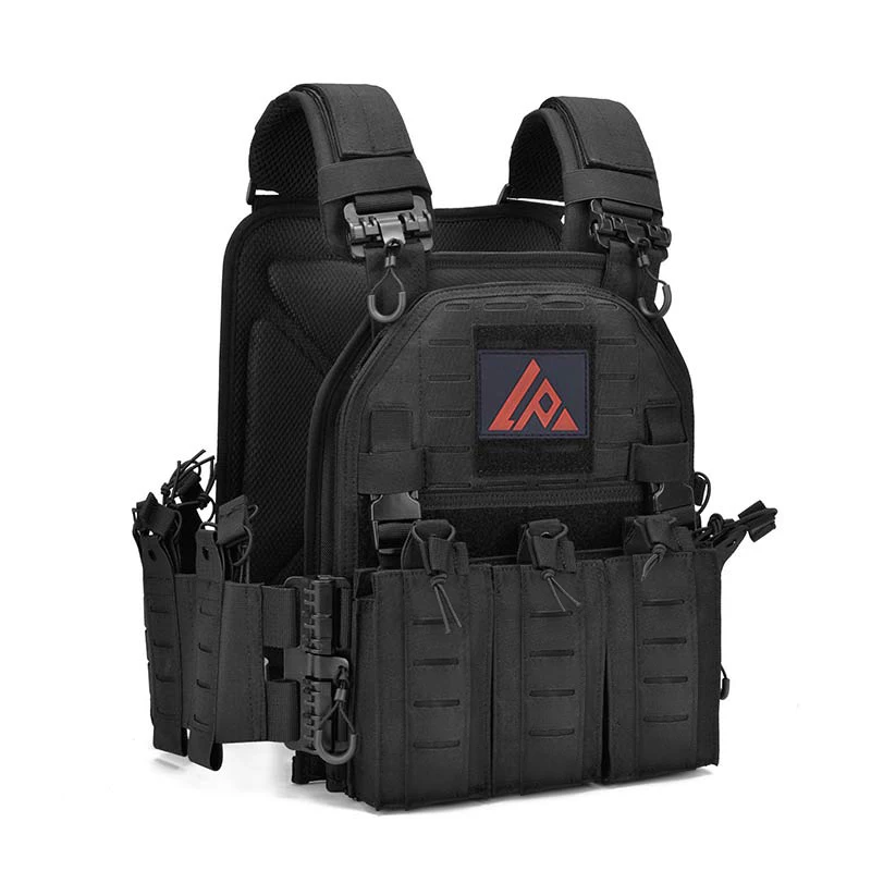 Wholesale Oxford Fabric  Waterproof Safety Black Tactical Gym Hunting Vest