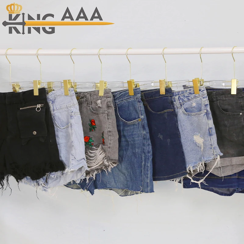 Millions used clothes wholesale price ladies pant stock product second hand shorts