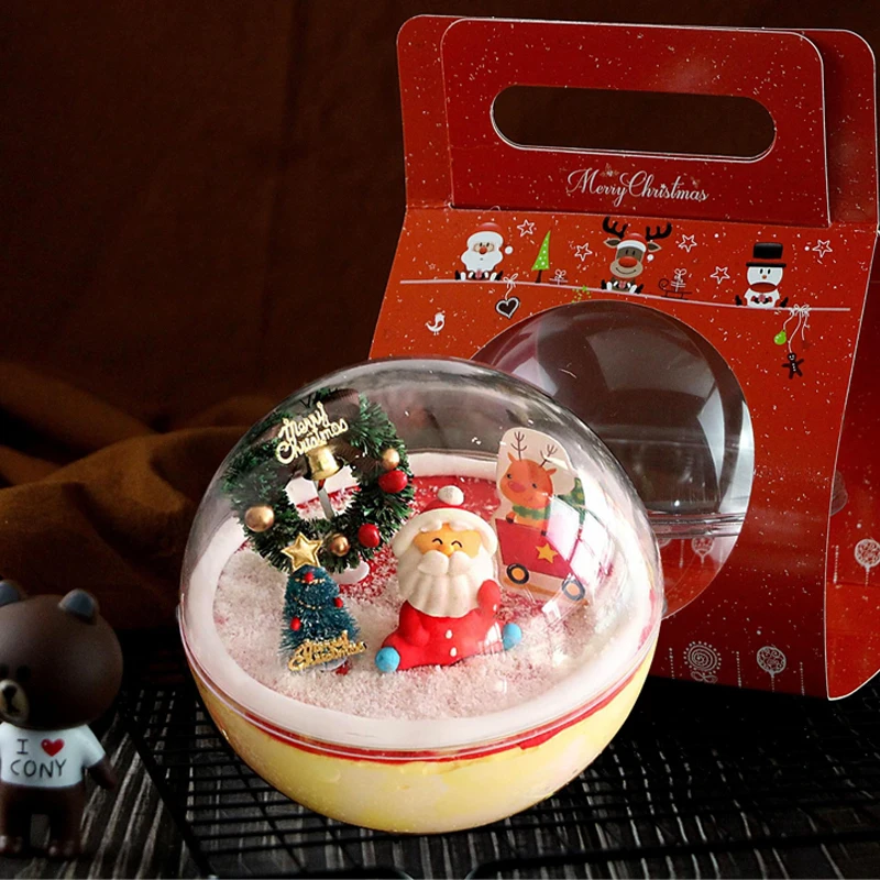 Wholesale Transparent Mousse fruit Cake Box Disposable Tiramisu dessert container ice cream cup