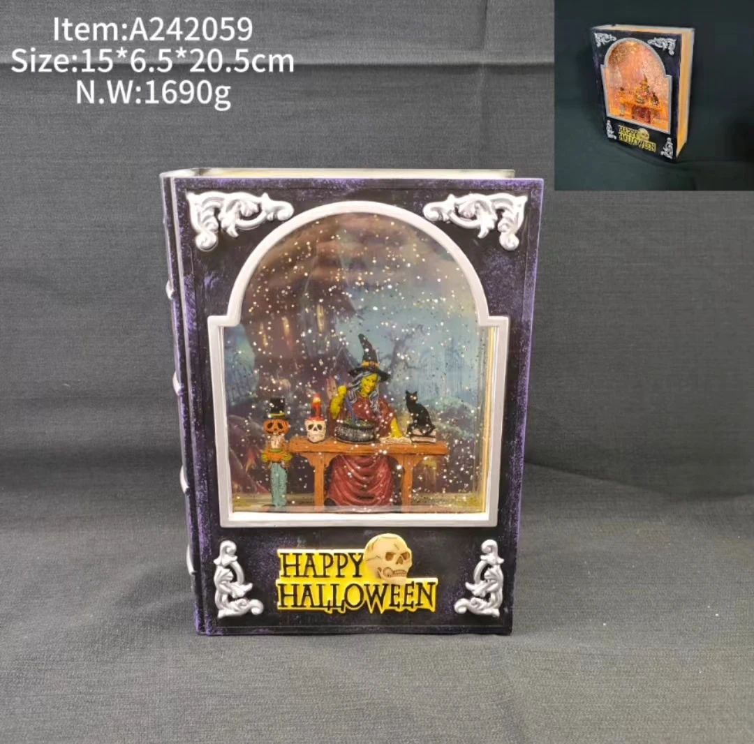 Acrylic new designed fantastic hotsell Hollywood story book lantern for home decoration christmas decoration landscape present