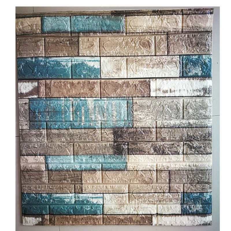 China Factory Wholesale Pvc Wall Paper White Self Adhesive Pe Brick 3d Foam Wallpaper for Home Decoration