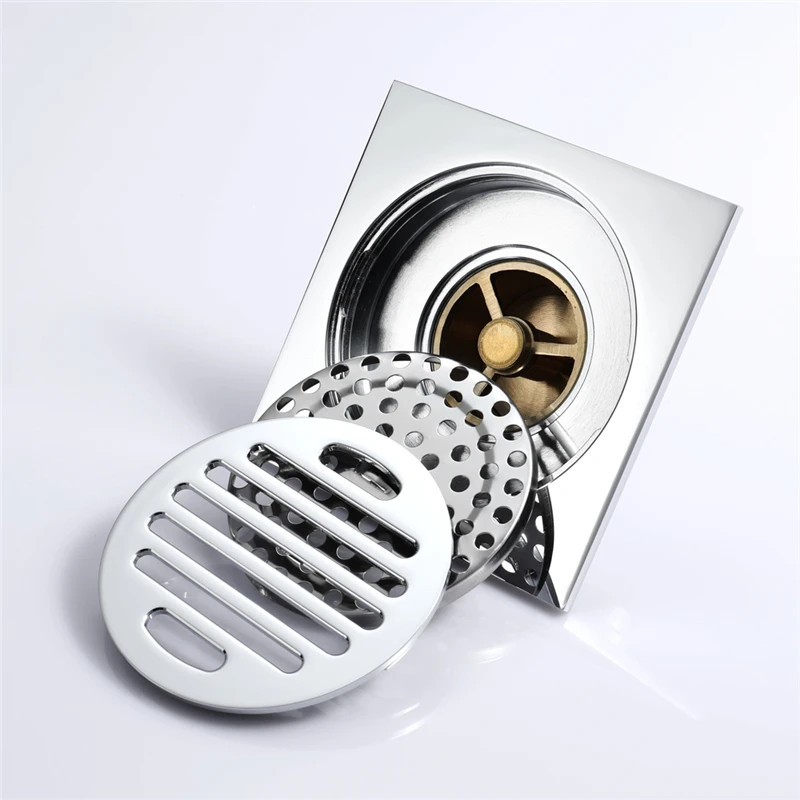 taizhou 75mm anti deodorant  anti odor stainless steel filter 10*10 drain floor anti-odor crepine
