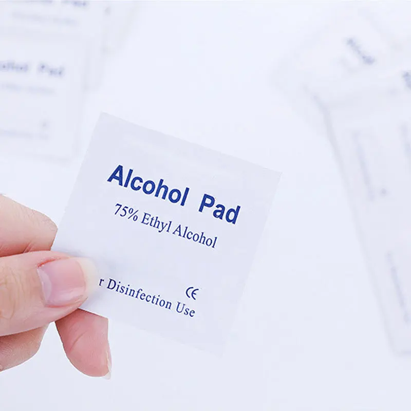 Customized Medical Disposable 75% isopropyl individual  medical  disposable non-woven alcohol Pads