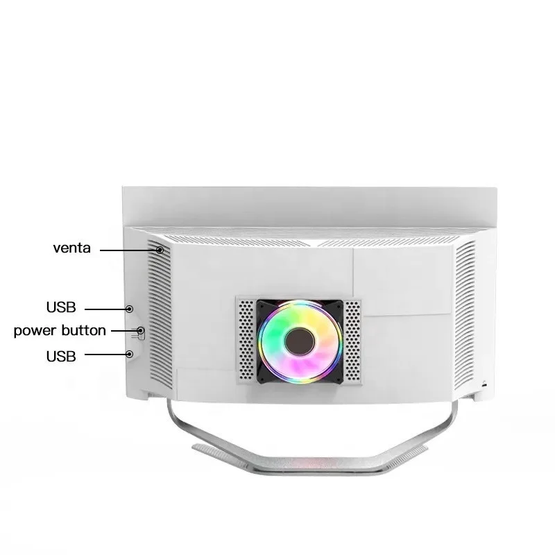 LED High Quality Built-In Battery Desktop Monoblock Gaming Computer with Webcam Business All in One PC Barebone