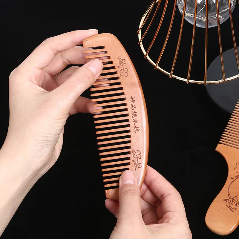 Factory Wholesale Mahogany Comb Custom Logo Large Household Antistatic Comb