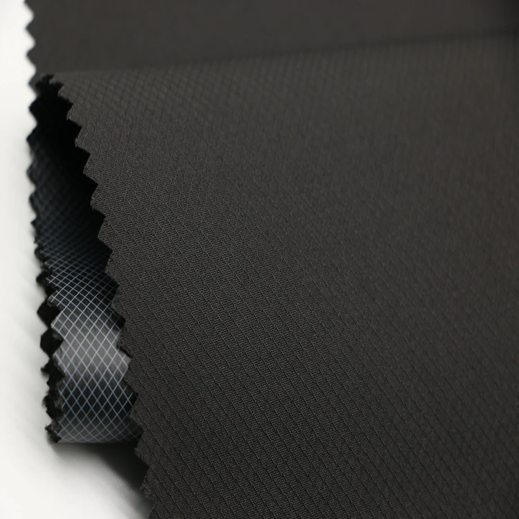 Diamond style jacquard pongee with print tpu membrane fabric