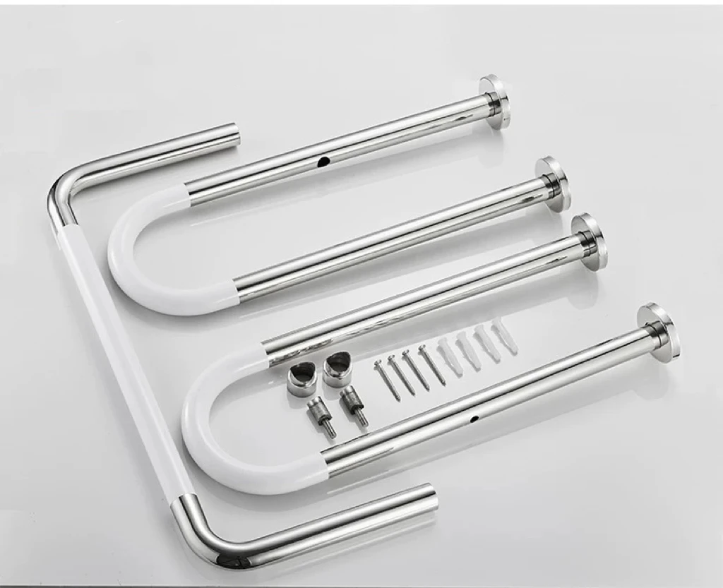 YJL Modern Style Bathroom Accessibility Polish Finished 304 Stainless Steel Toilet Urinal Grab Bar