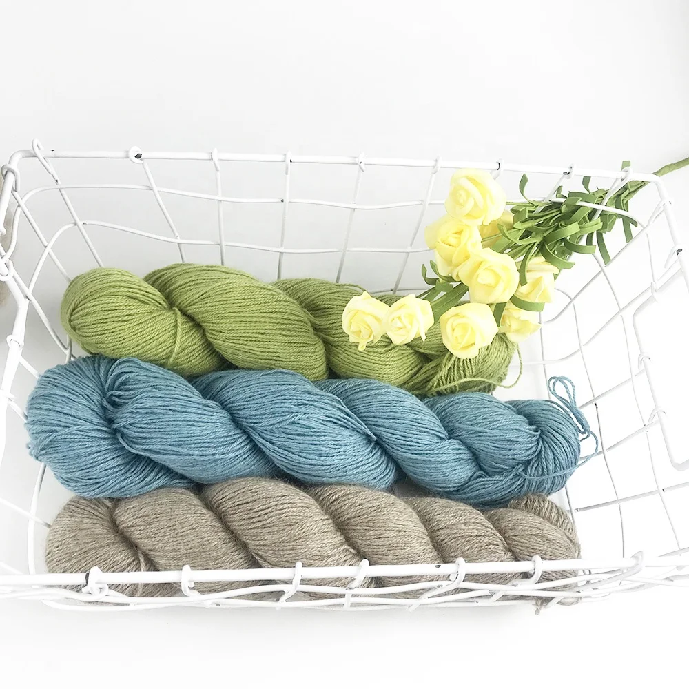  Lotus Yarn оптовая продажа ручное вязание Высококачественная Смешанная кашемировая пряжа цветная для