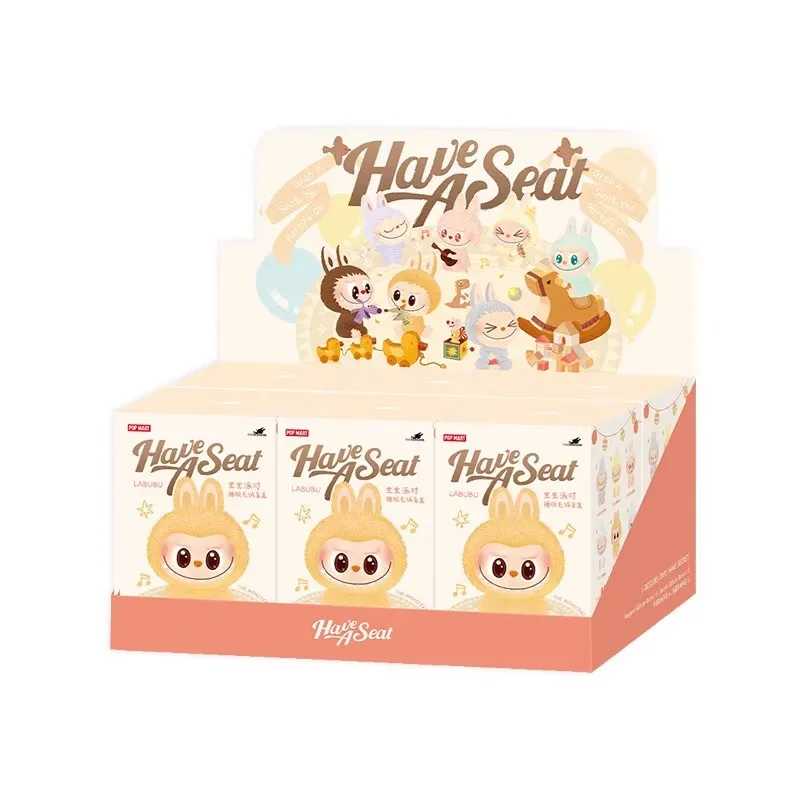 High Quality Labubu Anime Most Popular POPMART LaBuBu V2 Bubble Mart Sit Party Vinyl Plush Blind Box Gift Ornaments