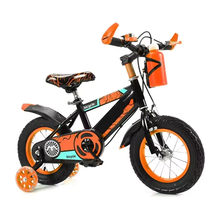Small Child Bike Kid 4 Wheel light on 12 Inch Children Bicycle for 3-8 Year Old