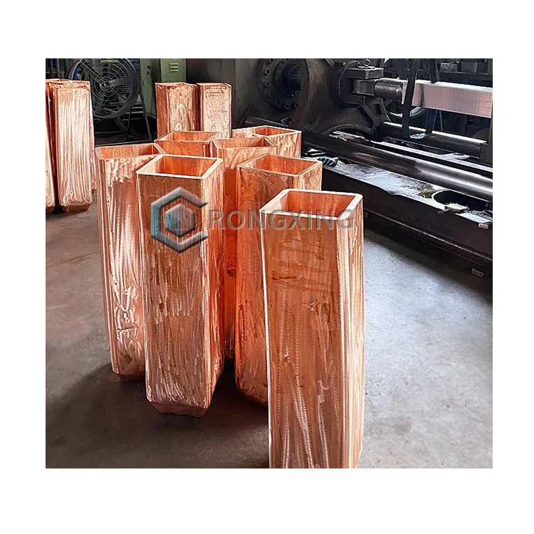 Copper Mould Tube Curved 130X130mm Mild Steel Billet Vertical Casting Copper Mould Tube for Forged Ingot