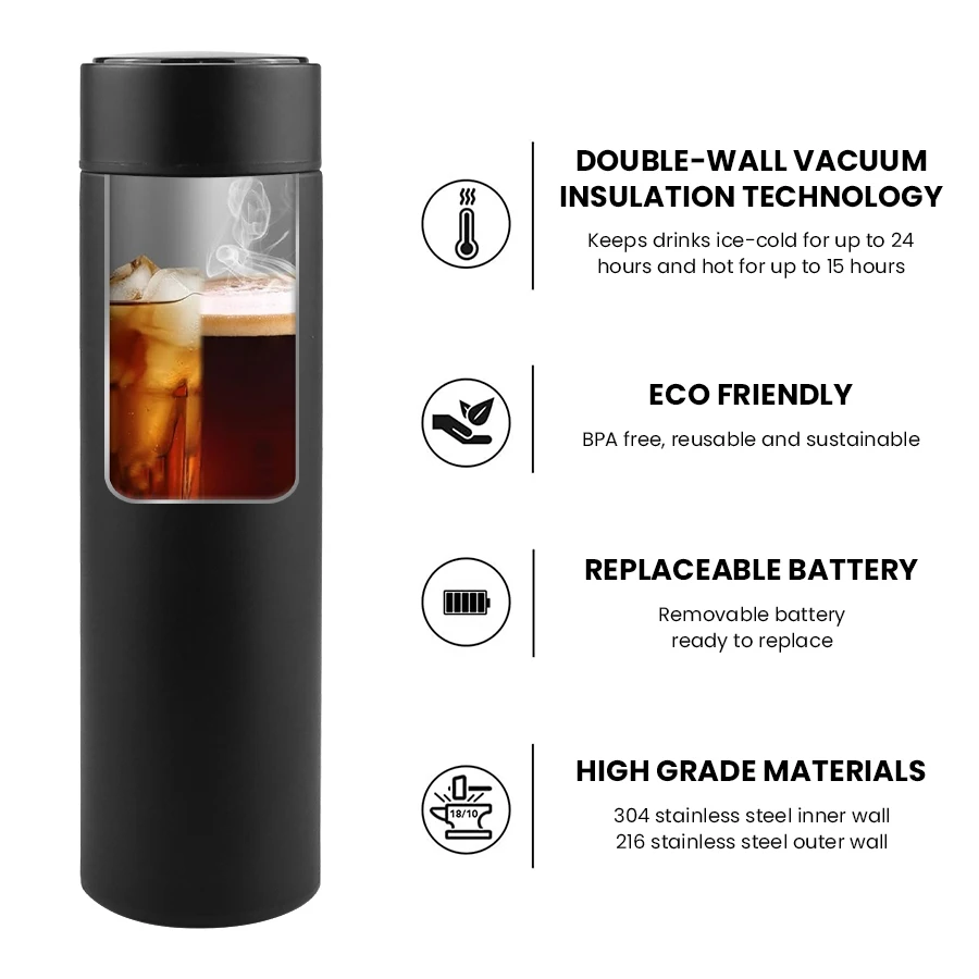 Best Selling Products 2024 500Ml Thermos Double Wall Vacuum Flask Stainless Steel Plain Sport Insulated Smart Water Bottles