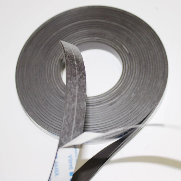 Customized Flexible Rubber Magnet Strip 3m Double Sided Tape