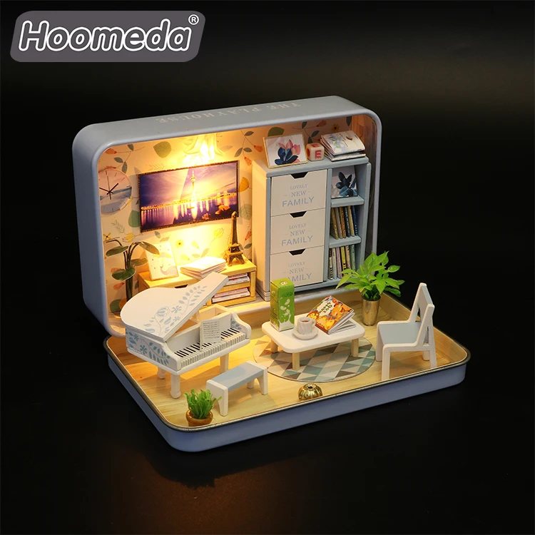 Hongda most selling product 2023 surprise gift items diy craft wooden diy kits for adults
