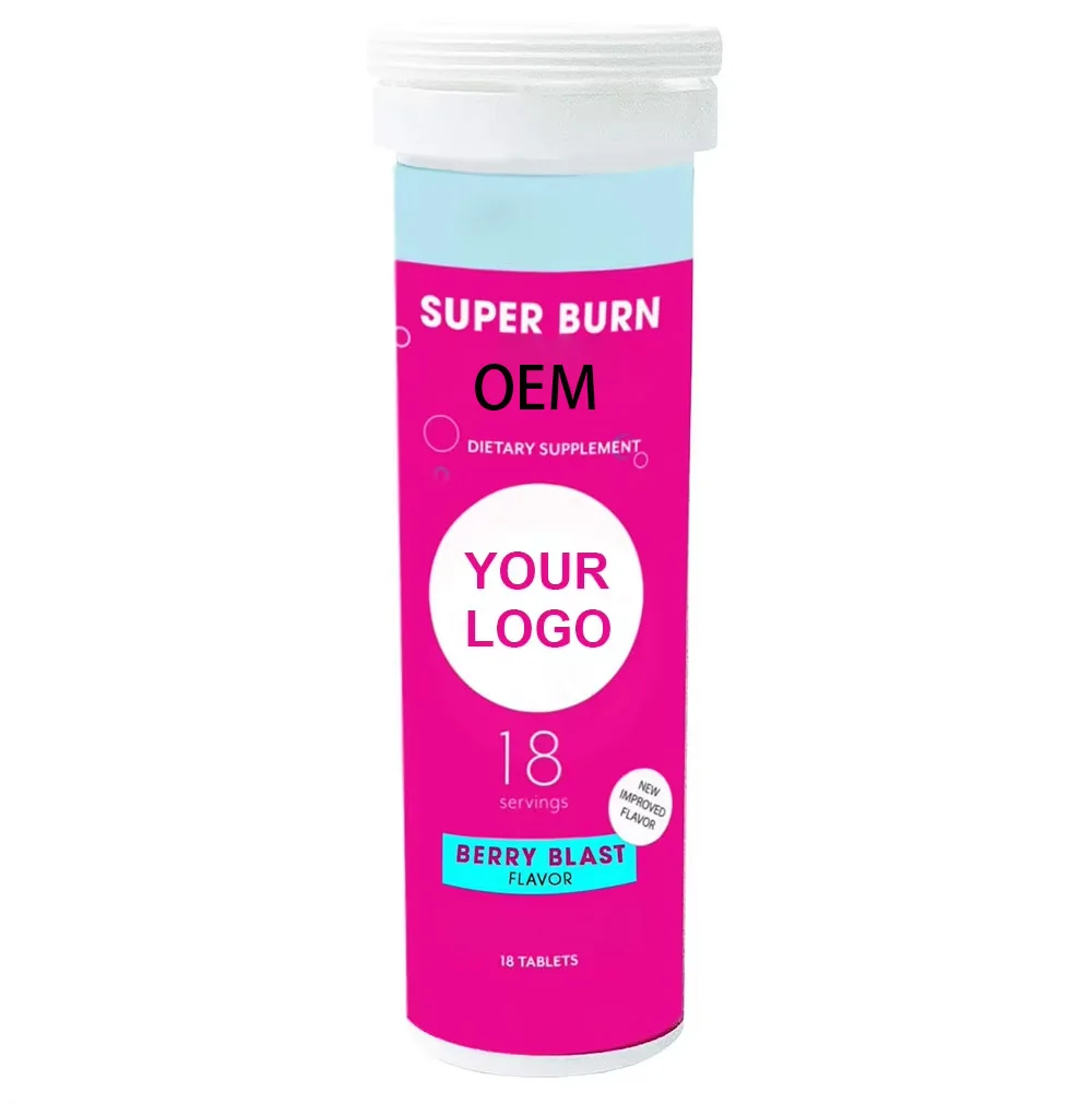 Sugar Free Slimming Supplement Super Burner Effervescent Tablets