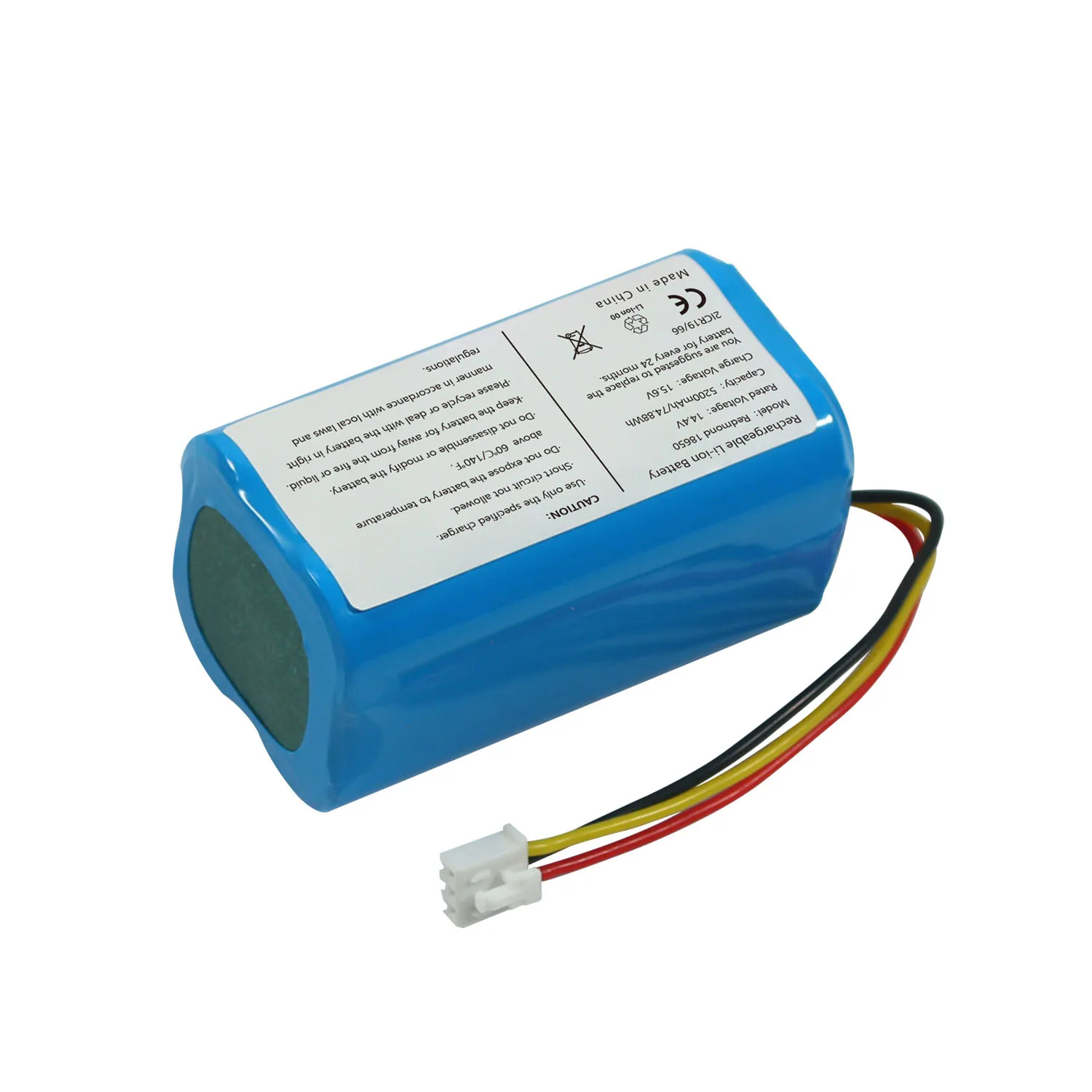 14.4v 5200mah 18650 4S2P Vacuum Cleaner Battery for Redmond Sweeper lithium-ion battery pack