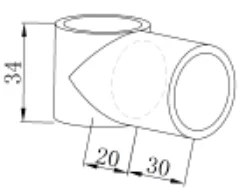 Hot Sale Pipe Connector ESD Plastic Joint PVC Pipe Fittings Strengthen The Fastening J-001 For Coated Pipe Tube Rack System