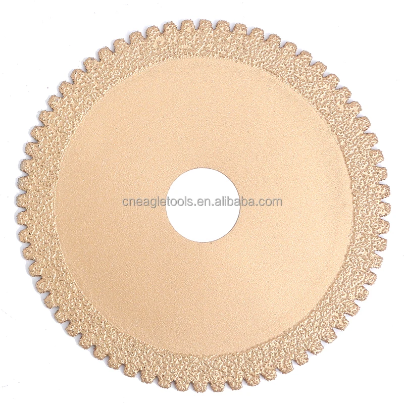 Factory Wholesale  105~230 mm U-Slot Vacuum Brazed Diamond Stone Cutting Sawa Blade