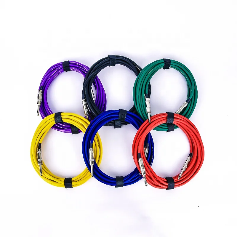 
instrument cable 10ft 20ft colorful guitar cable 