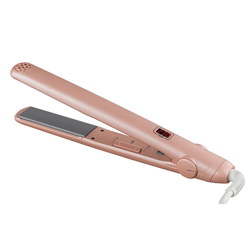 Floating Ceramic Plate Hair straightener Hair Straightener And Curler 2 In 1 Silver Hair Straightener