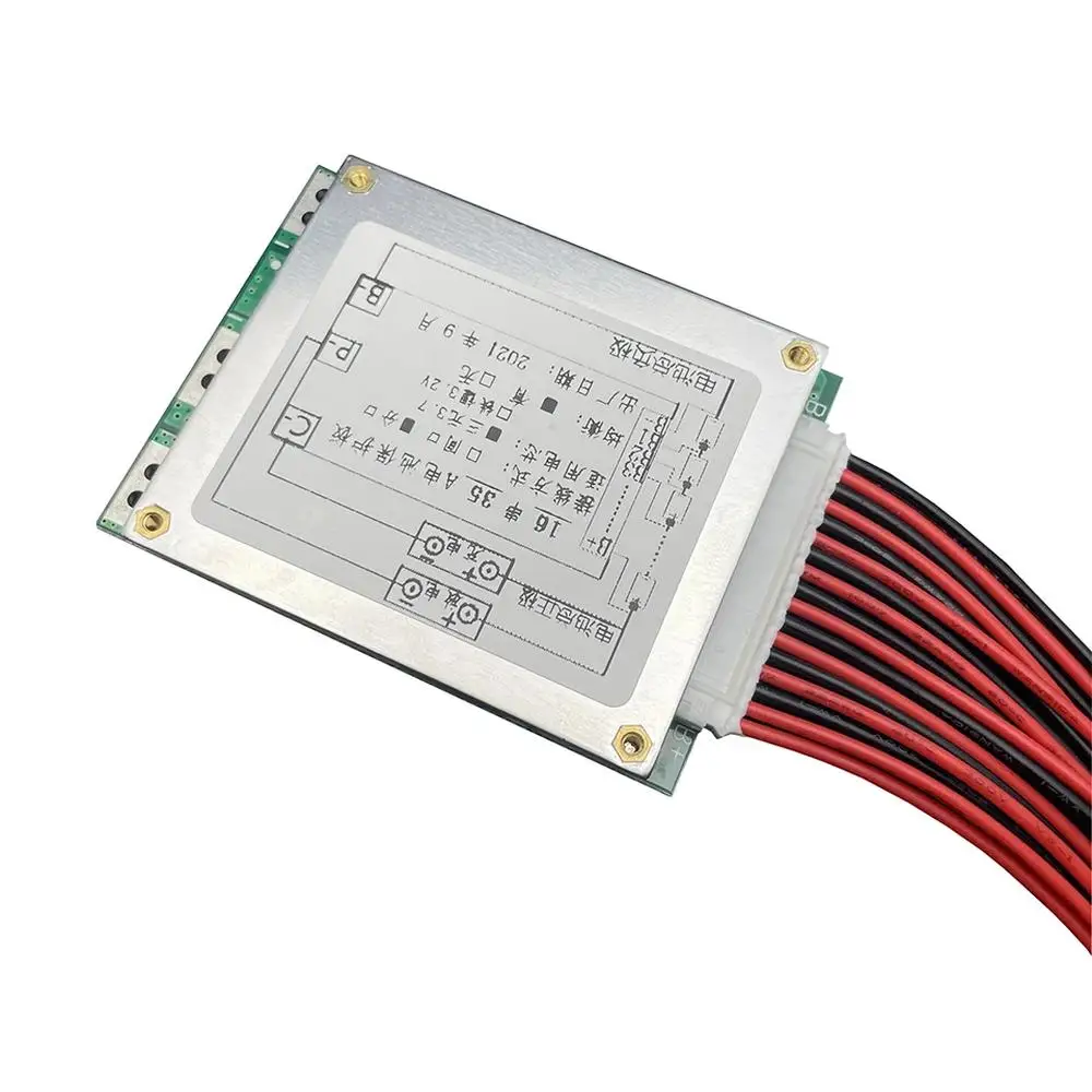 BMS 16S 60V 35A литий-ионная плата заряда литиевой батареи с балансировочным эквалайзером защита от короткого замыкания отдельный порт