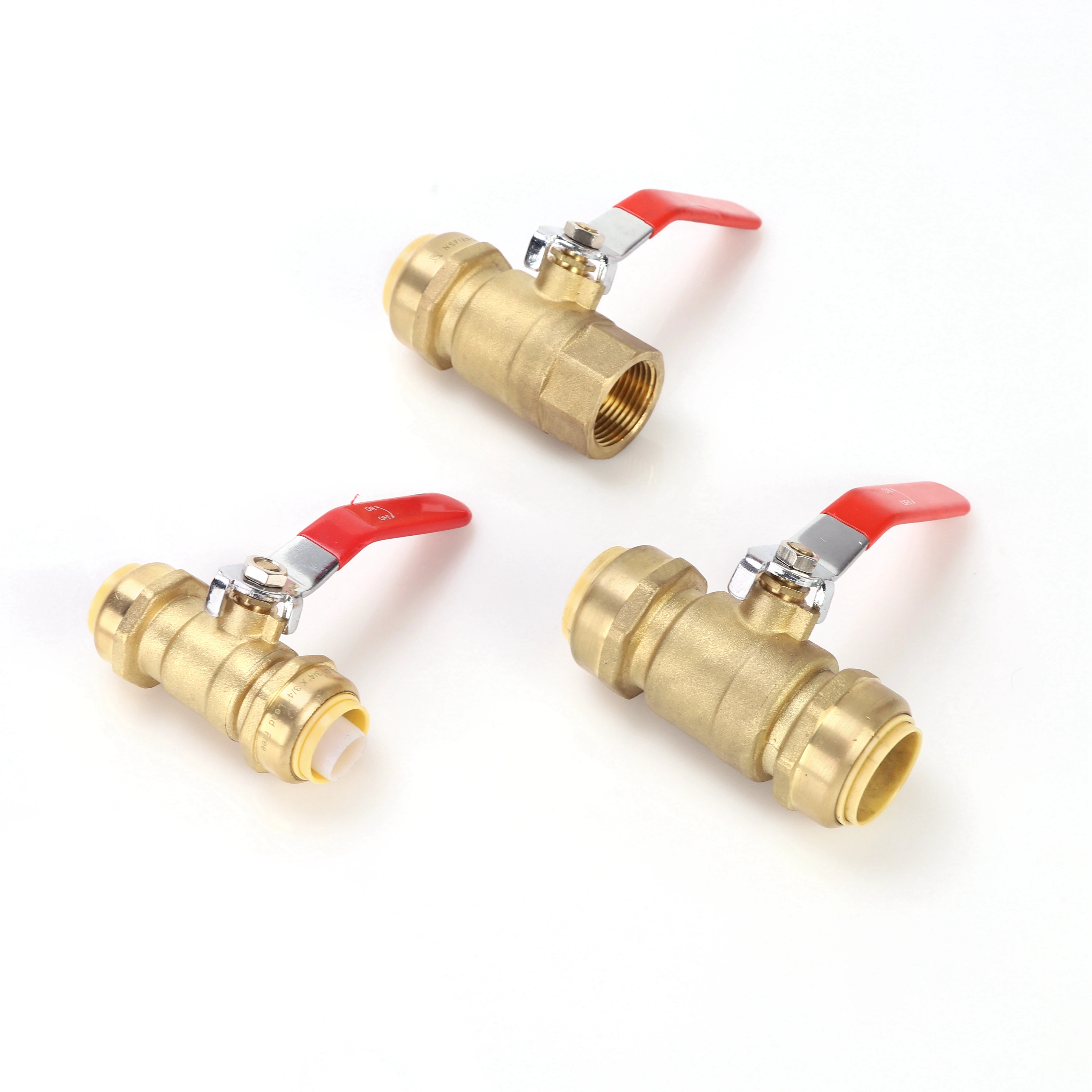Hailiang brass quick release valve push in fittings plumbing quick connector ball valve push to connect ball valve