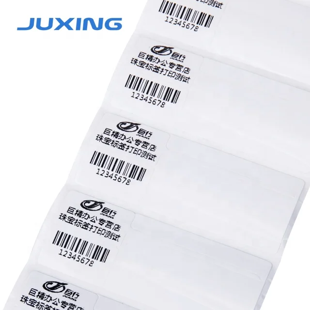 Juxing 75mm*30mm 200pcs one roll Fashion Custom Tags Jewelry Sunglasses Labels price labels