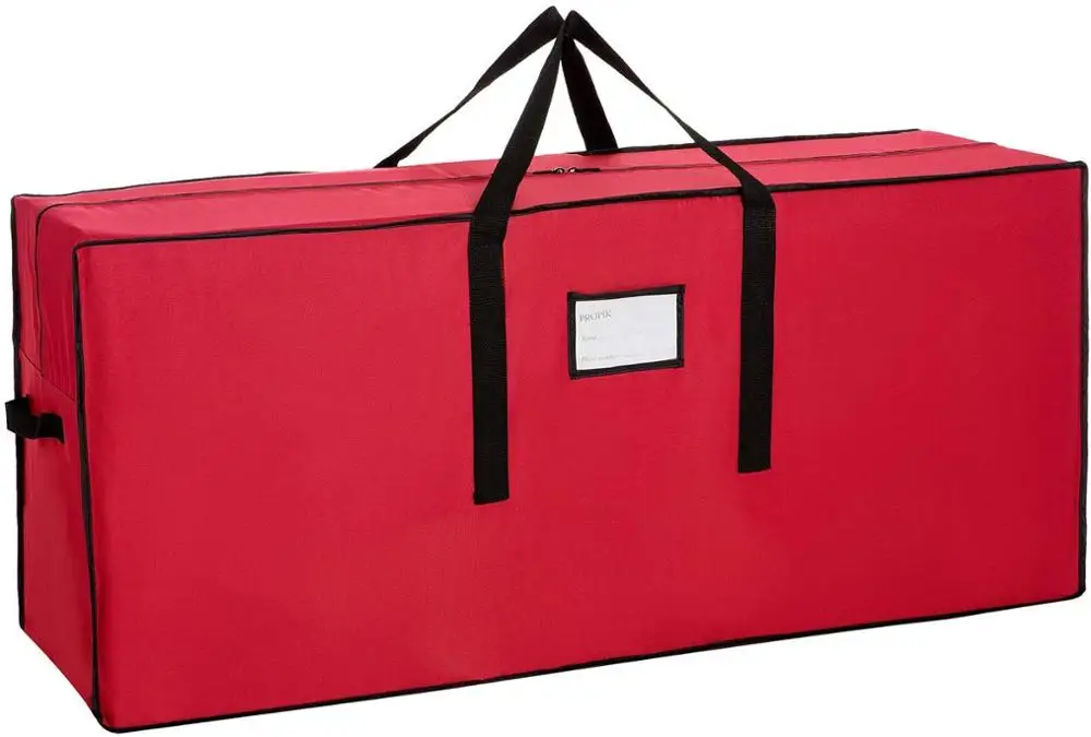 Сверхмощный 600D Оксфорд, Рождественский праздник, очень большой контейнер до 6 дюймов, искусственная Разобранная елка, сумка для хранения рождественской елки