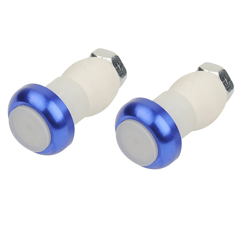 2 Pack Bicycle Handlebar End Light Plug Caps Grips Turn Handlebar Grip End Safety Warning LED Light for Road Bike Bicycle
