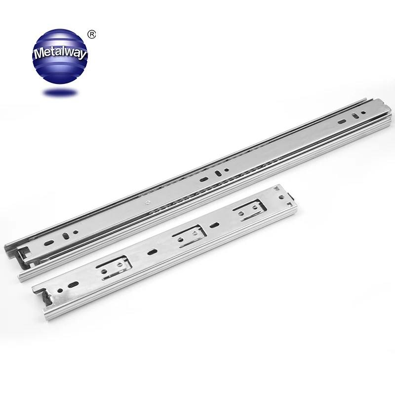 Heavy duty 35/42/45mm width 3 fold full extension Blue Zinc Plated Ball Bearing Drawer Slide for Furniture drawer