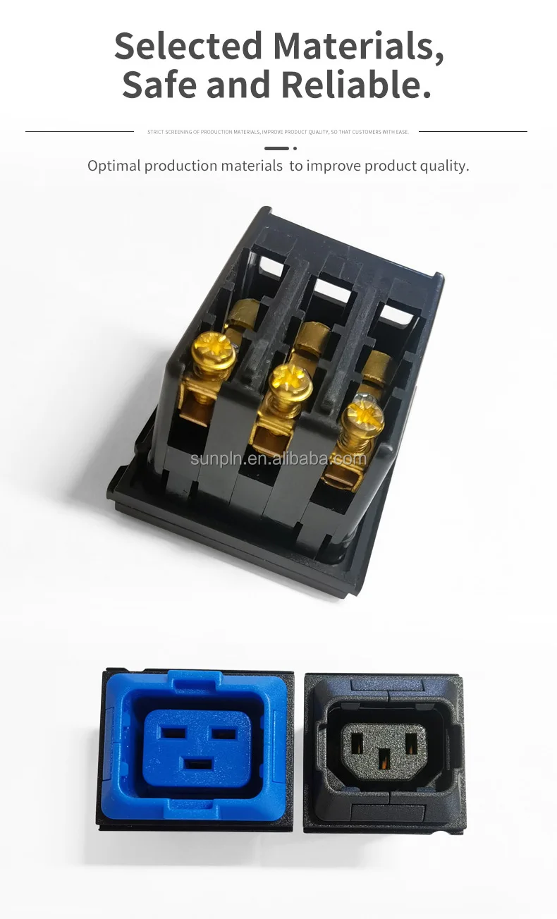 IT room industrial socket rack aluminium PDU 10A 3C electrical equipment