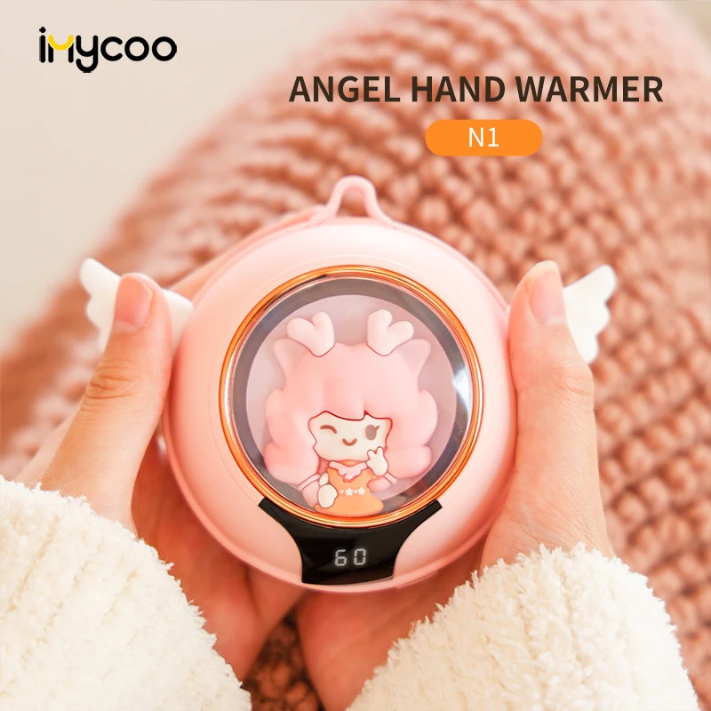 Новое поступление Перезаряжаемый USB мини-обогреватель для рук IMYCOO Электрический милый зимний обогреватель с аккумулятором 6020 мАч