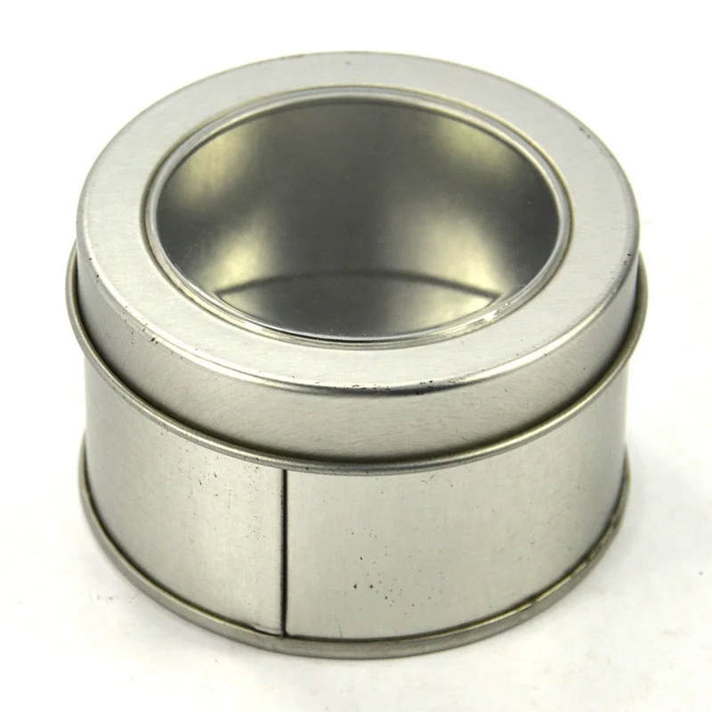 Work Home Round Packaging Products Popular All Match Metal Ladies Watch Tin Boxes With Windows