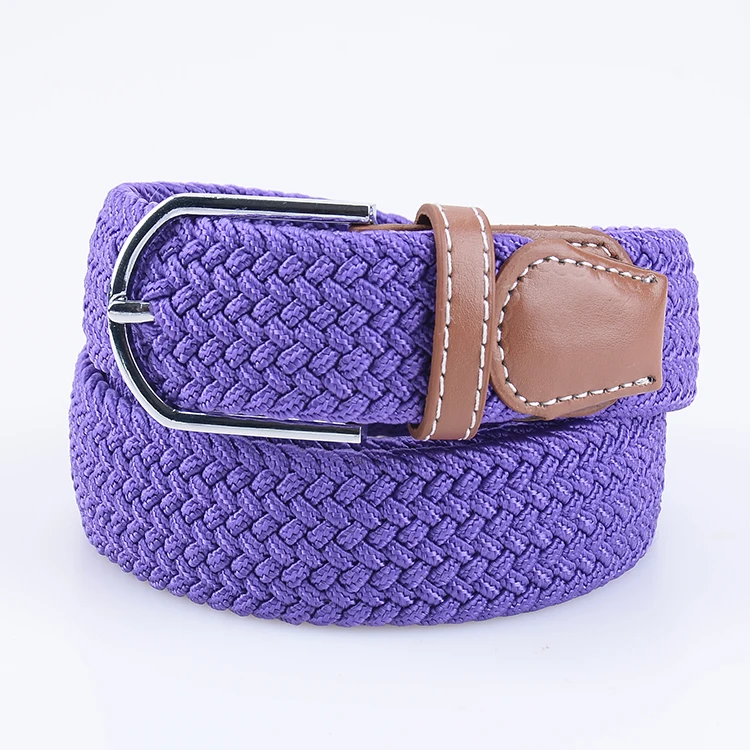 На заказ Плетеный тканый эластичный пояс для мужчин и женщин