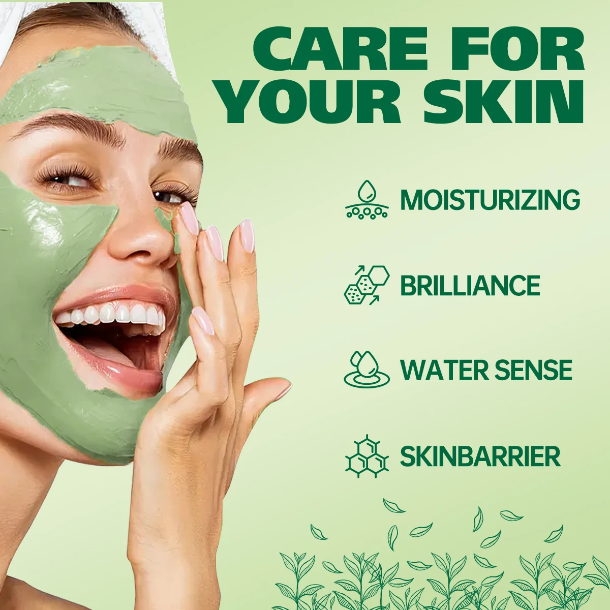 Material Body Customization OEM/ODM Tea Tree Portable Facial Mud Mask Green Tea Clay Mask Stick Clay Mask Box