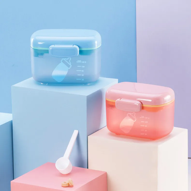 Portable Baby Milk Powder Formula Dispenser Food Container Storage Box Sealed Storage Box Tank Organizer Container Receive Box
