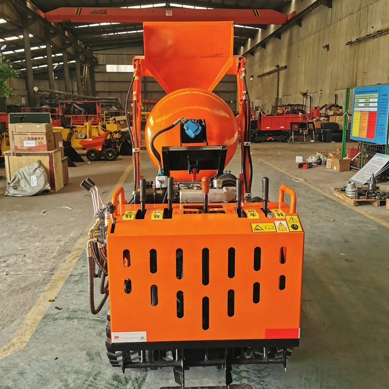 With hopper 300L 400L 800L Concrete Tank Truck Crawler-type