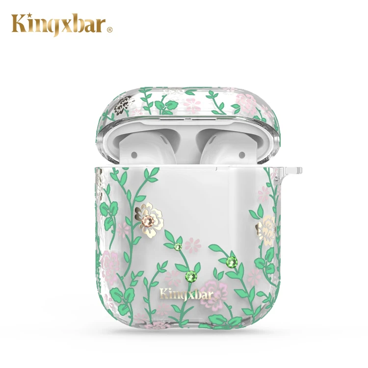 
2021 Protection crystal diamond tpu Case For Airpods Apple Custom Personalized Caso For Air Pods 1 2 Support Dropshipping 