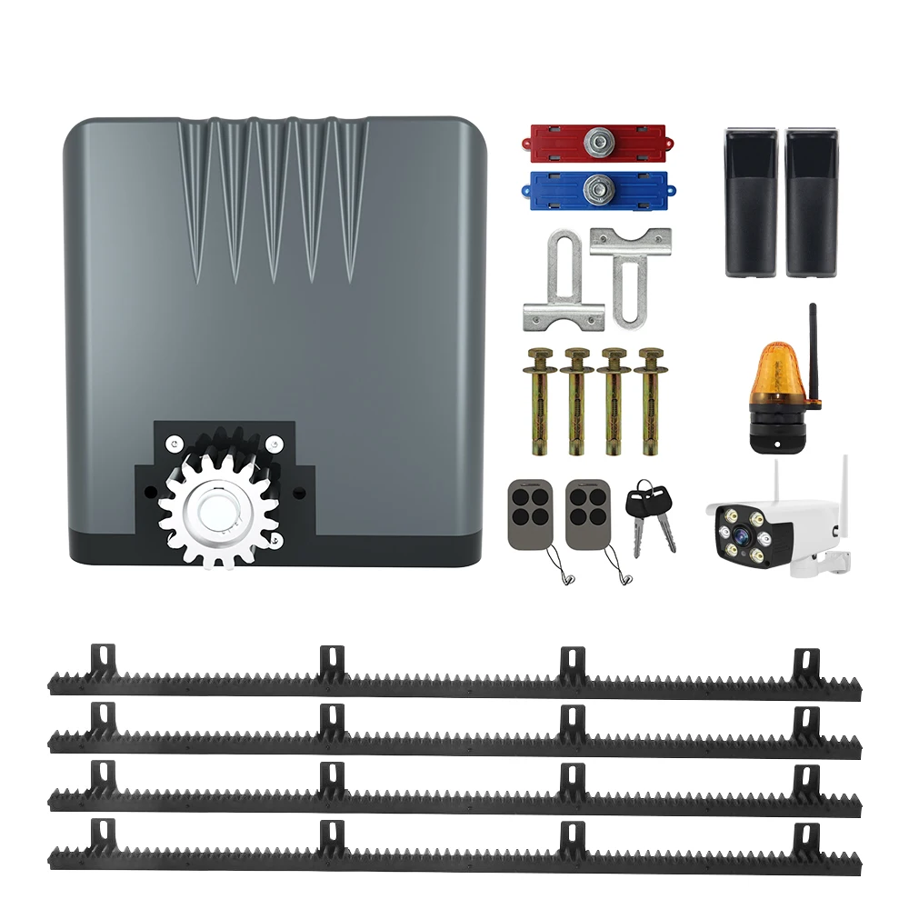 Heavy Duty Slide Gate Motor Automatic Door Operator DC 24V 1000KG Loading Solar Sliding Gate Opener