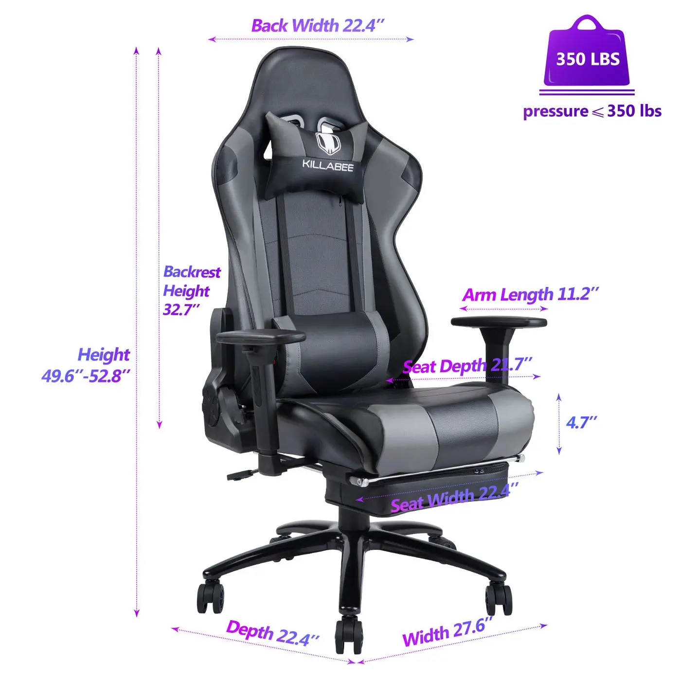 8204 Cheap High Quality Racing Gaming Chair Office with Massage Function