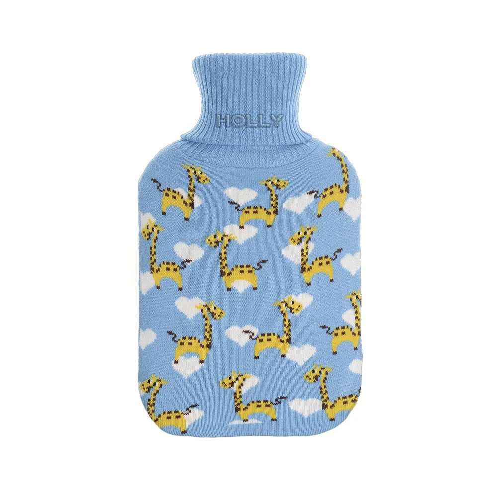 carton knitted cover for pvc hot water bag warmer rubber hot water bottle 2000ml chinese supply