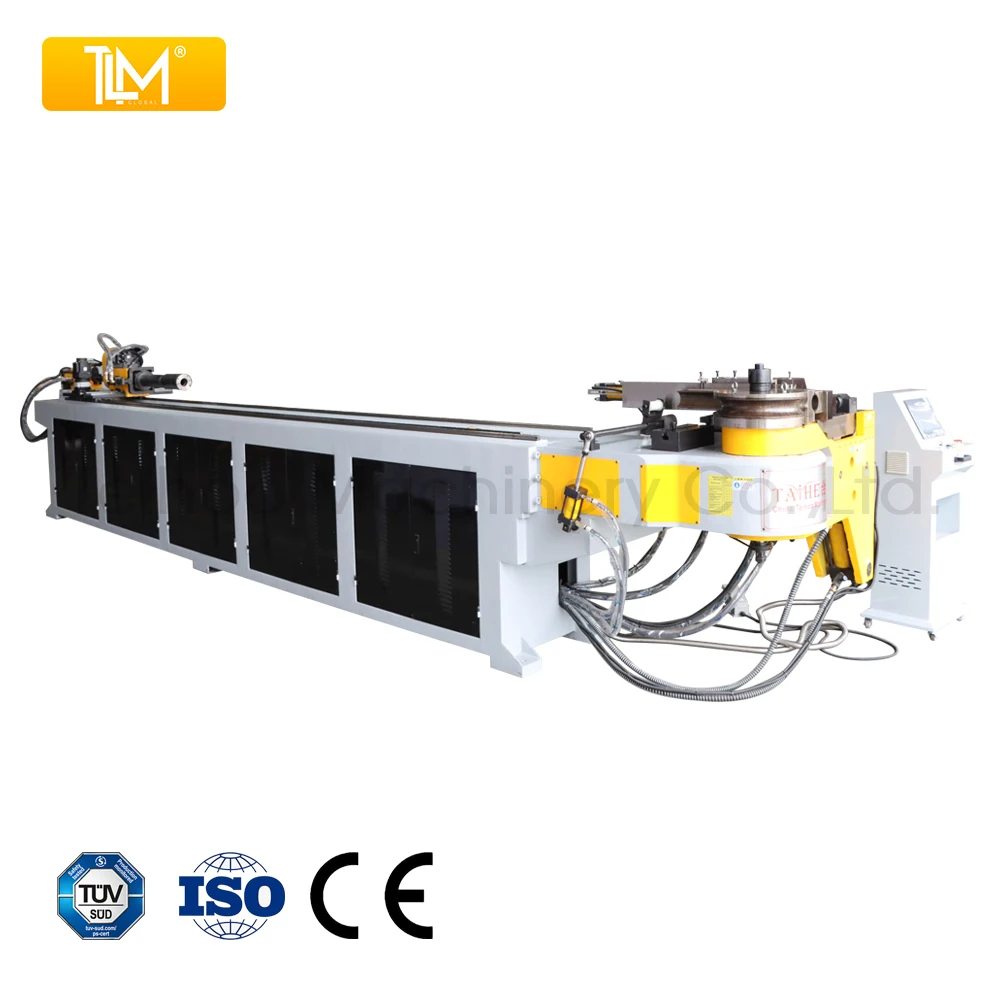 76CNC hydraulic tube bender machine exhaust mandrel pipe bending machine exhaust tube bender