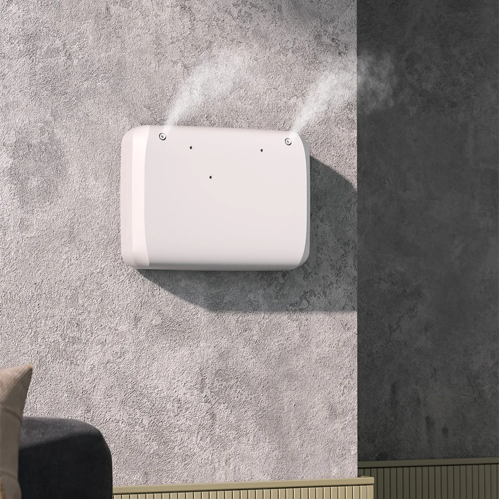 SCENTA Time Setting New Design Four Mist Outlets Waterless Oil Diffuser Custom Logo Wall Mounted Smart Home Aroma Diffuser