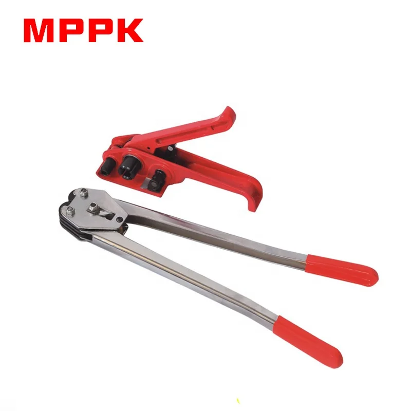 Heavy Duty Strapping Tensioner  Cutter Strapping Sealer for 5/8 -3/4 Width PP PET Strap Manual Banding Tool