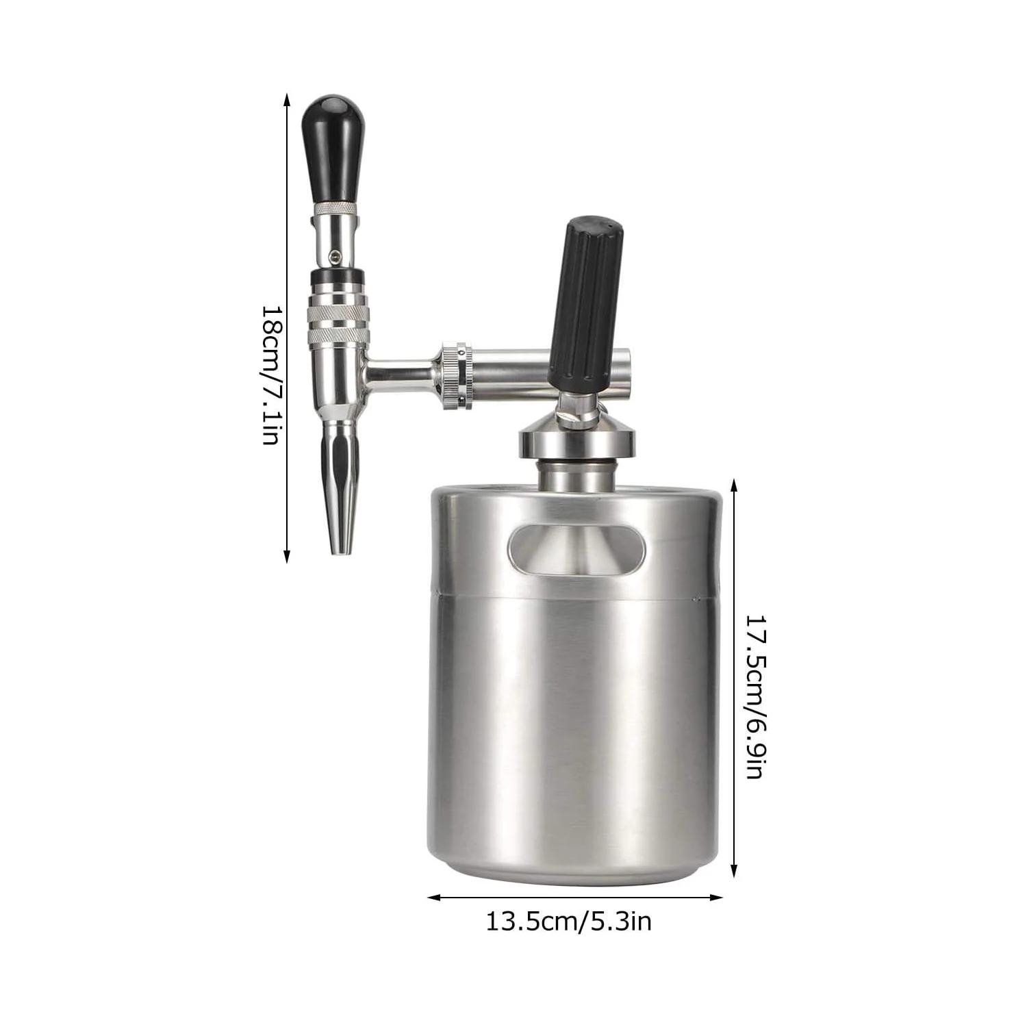 Домашнее варение нержавеющая сталь азотная инфузионная кофейная бочонок нитро холодная кофеварка