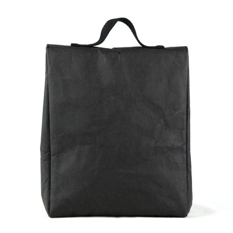 insulated bag cooler washable kraft paper bag cans carrying food storage custom logo  printed picnic lunch bag