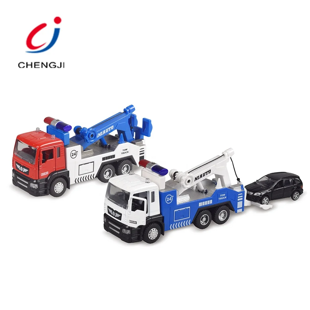 Wholesale 1:50 scale alloy engineering car model boys light sound truck mainan diecast