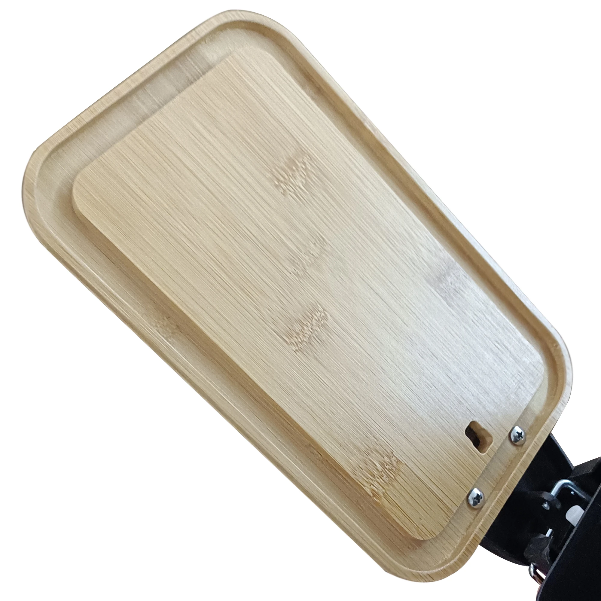 Bamboo Lid Rectangle Shape  Waste Bin 5L