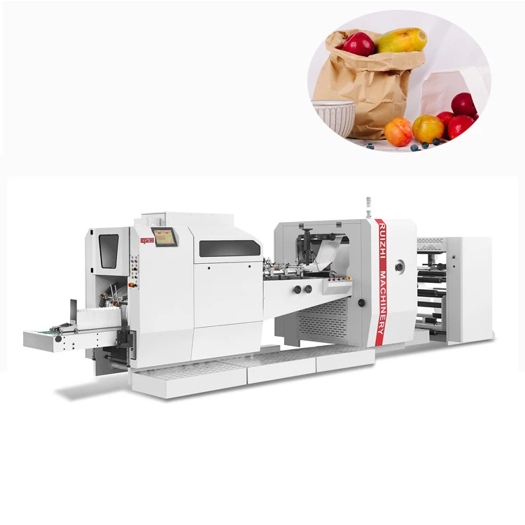 
Oil-proof Food Packaging Kraft Baking Toast Bread Paper Bags Making Machine 