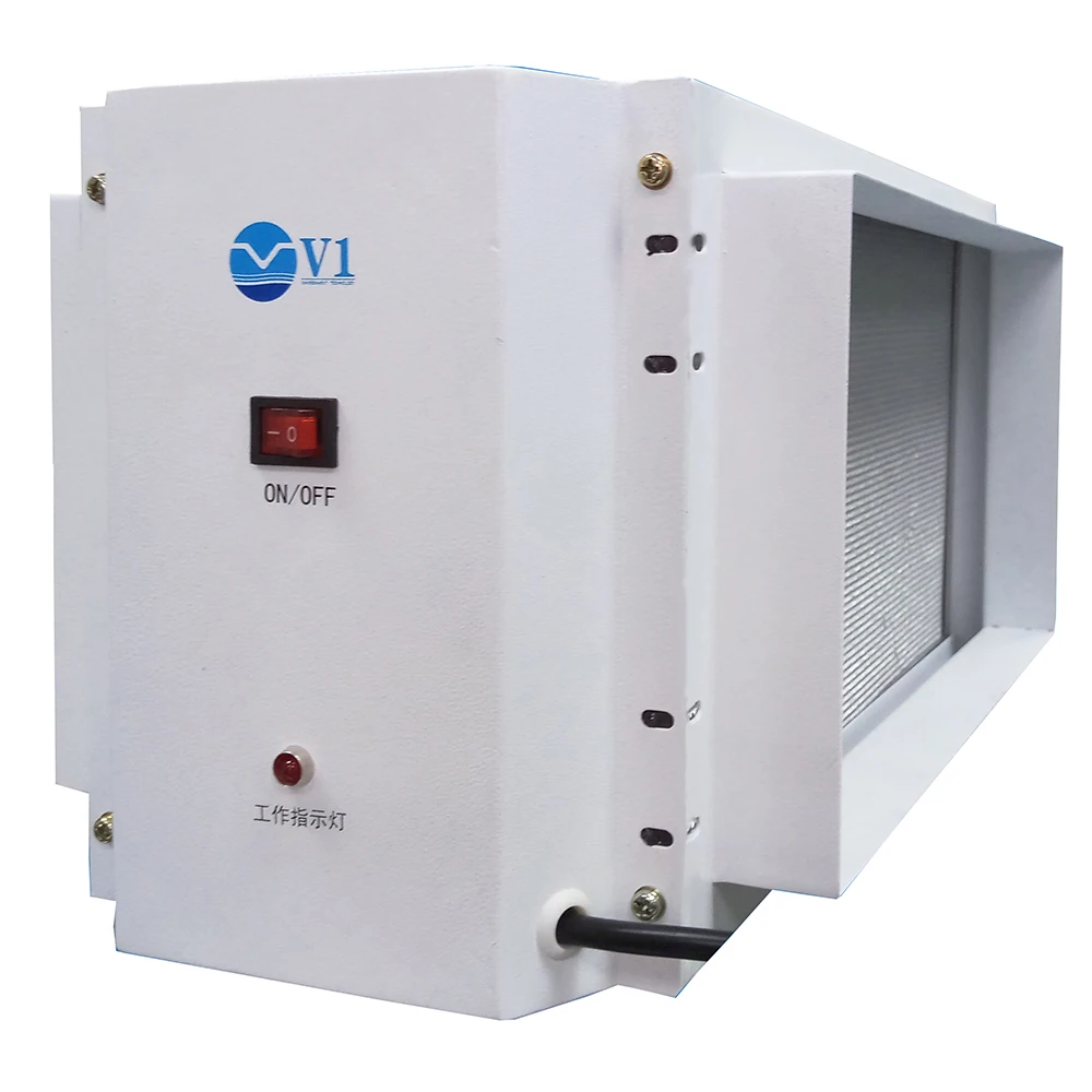 High efficiency air duct type plasma dust smoke removal air purifier